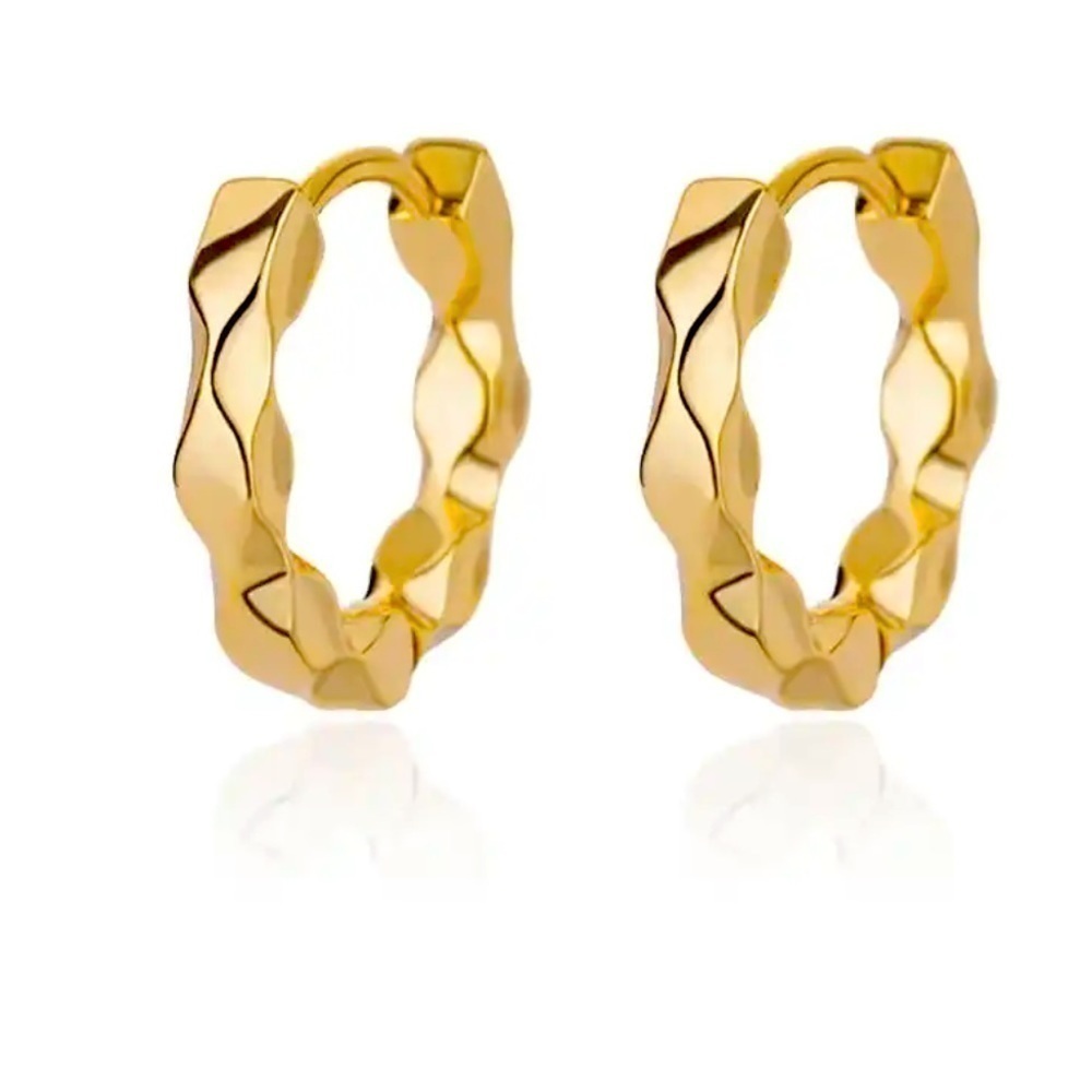 Gold  hoop earrings